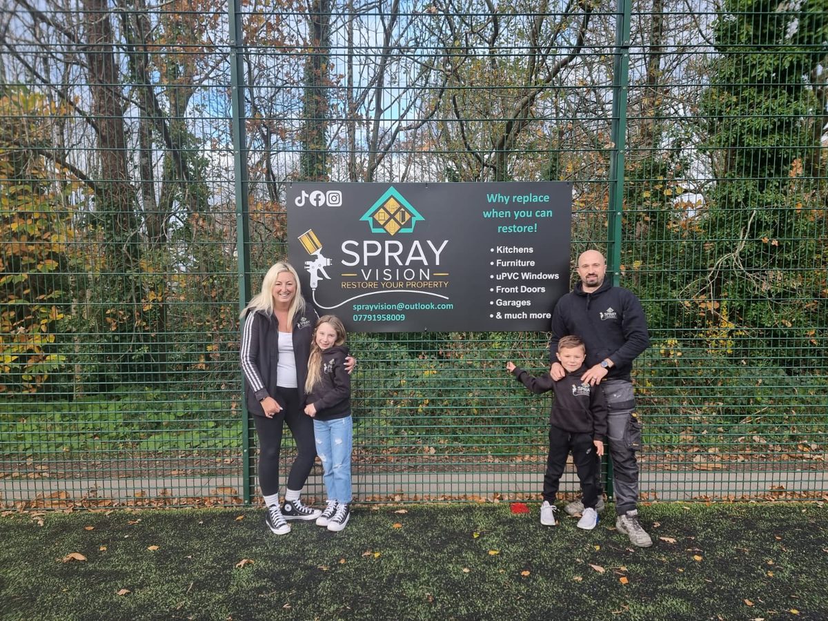 Dean and Sarah Barnfield, founders of Spray Vision Ltd, Plymouth